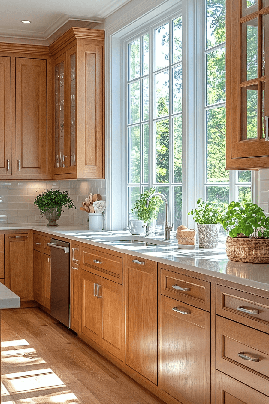 light wood kitchen cabinets