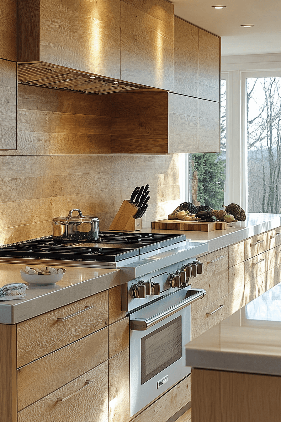 light wood kitchen cabinets