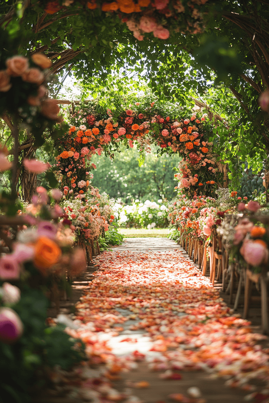whimsical garden wedding