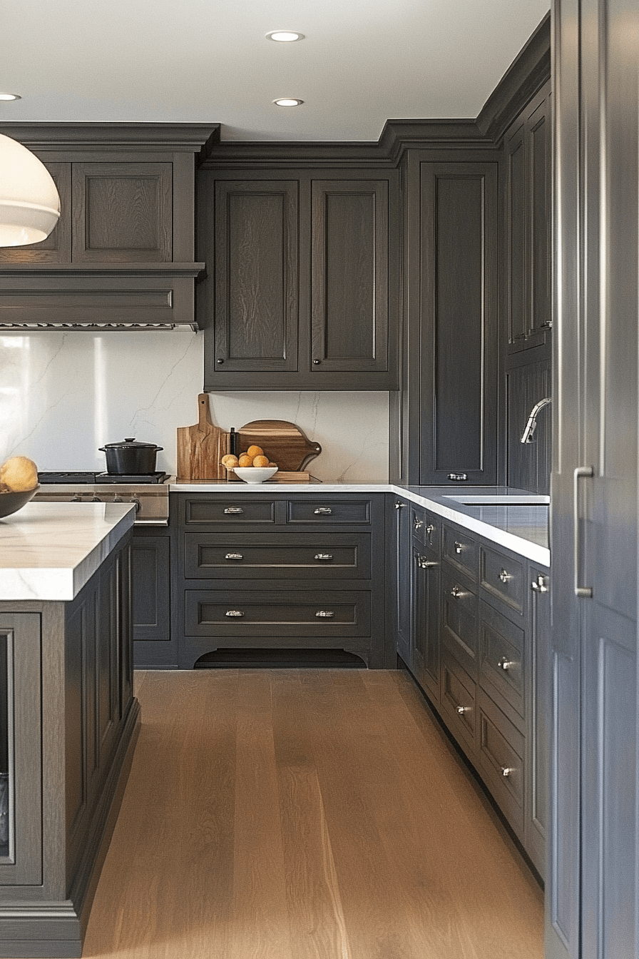 light gray kitchen cabinets