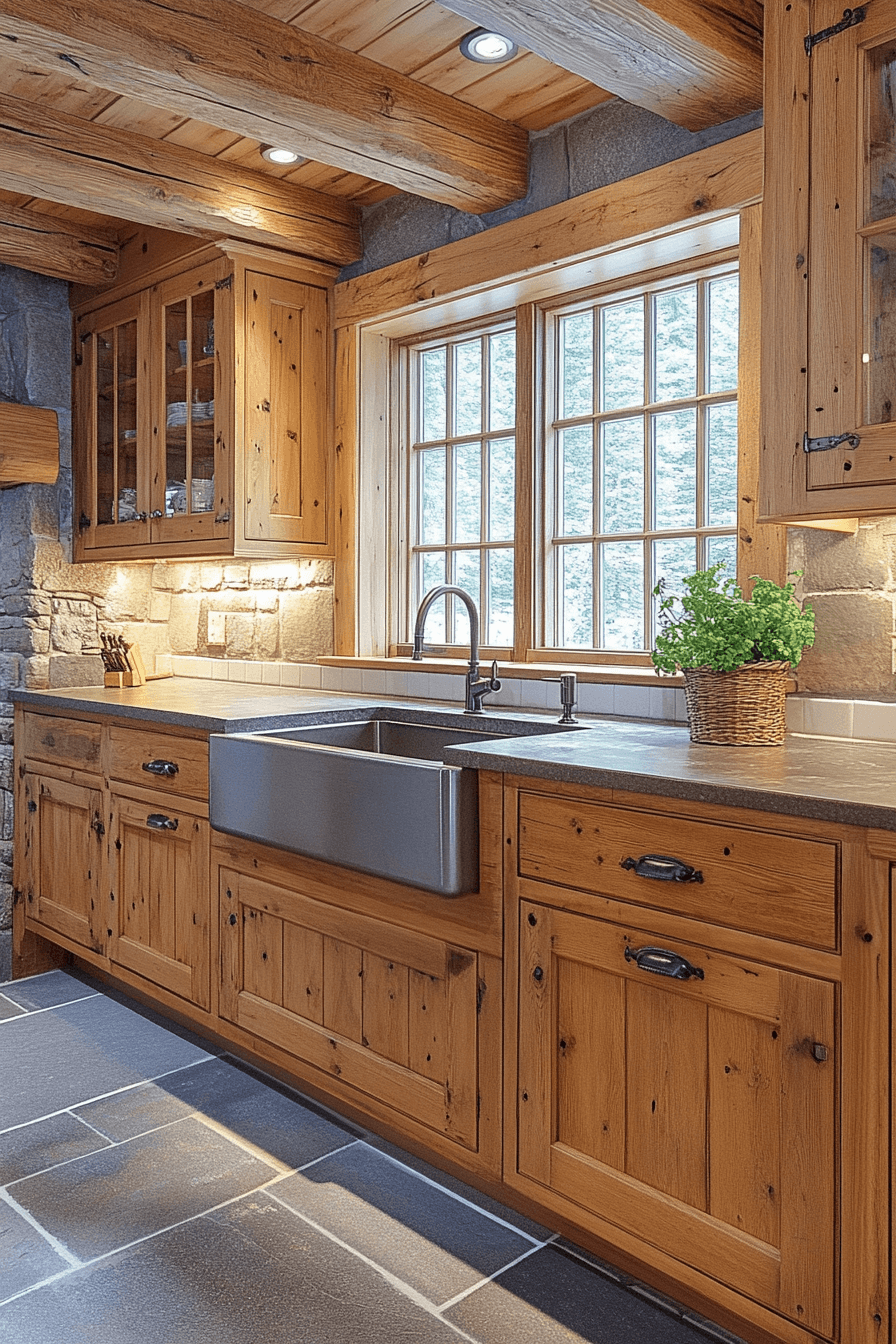 rustic kitchen cabinets