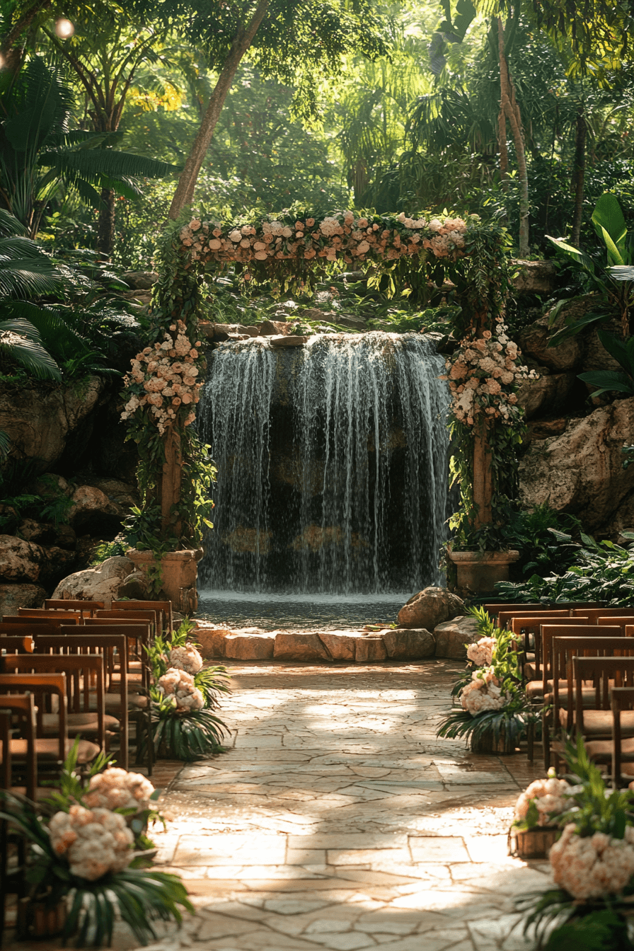 whimsical garden wedding
