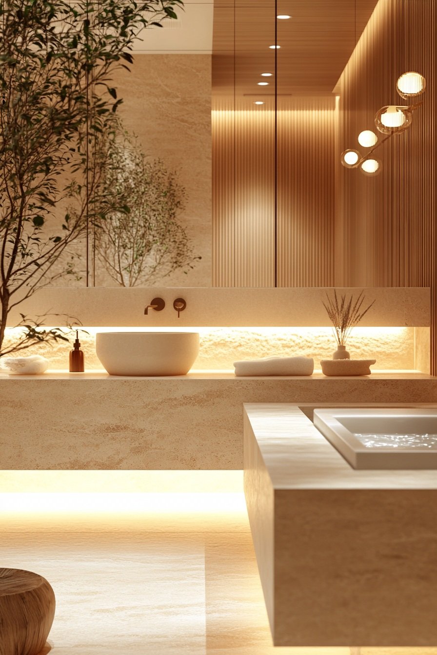 japandi bathroom