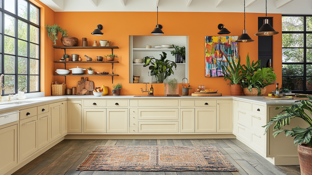 beige kitchen cabinets
