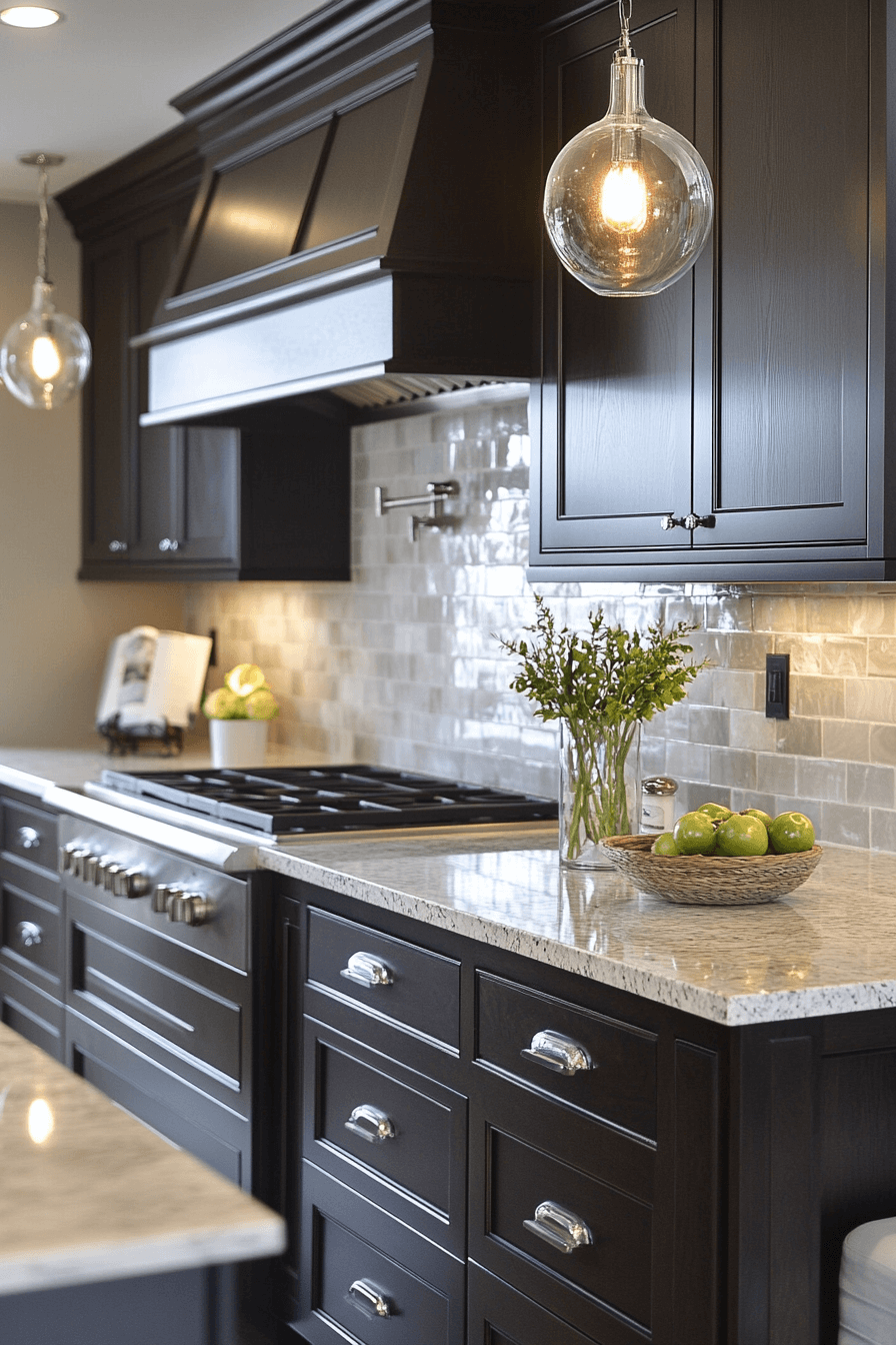 dark oak kitchen cabinets
