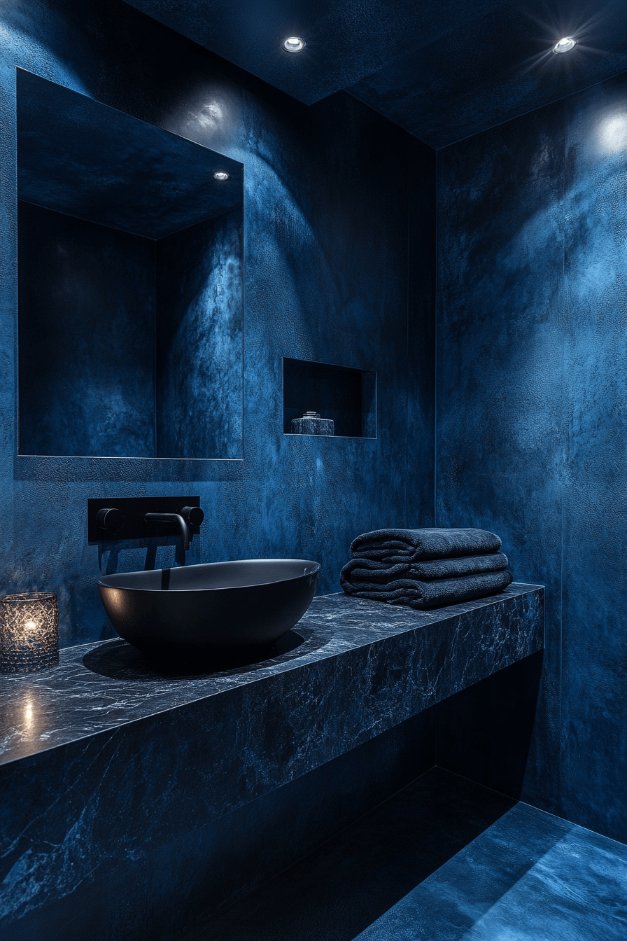 moody powder room