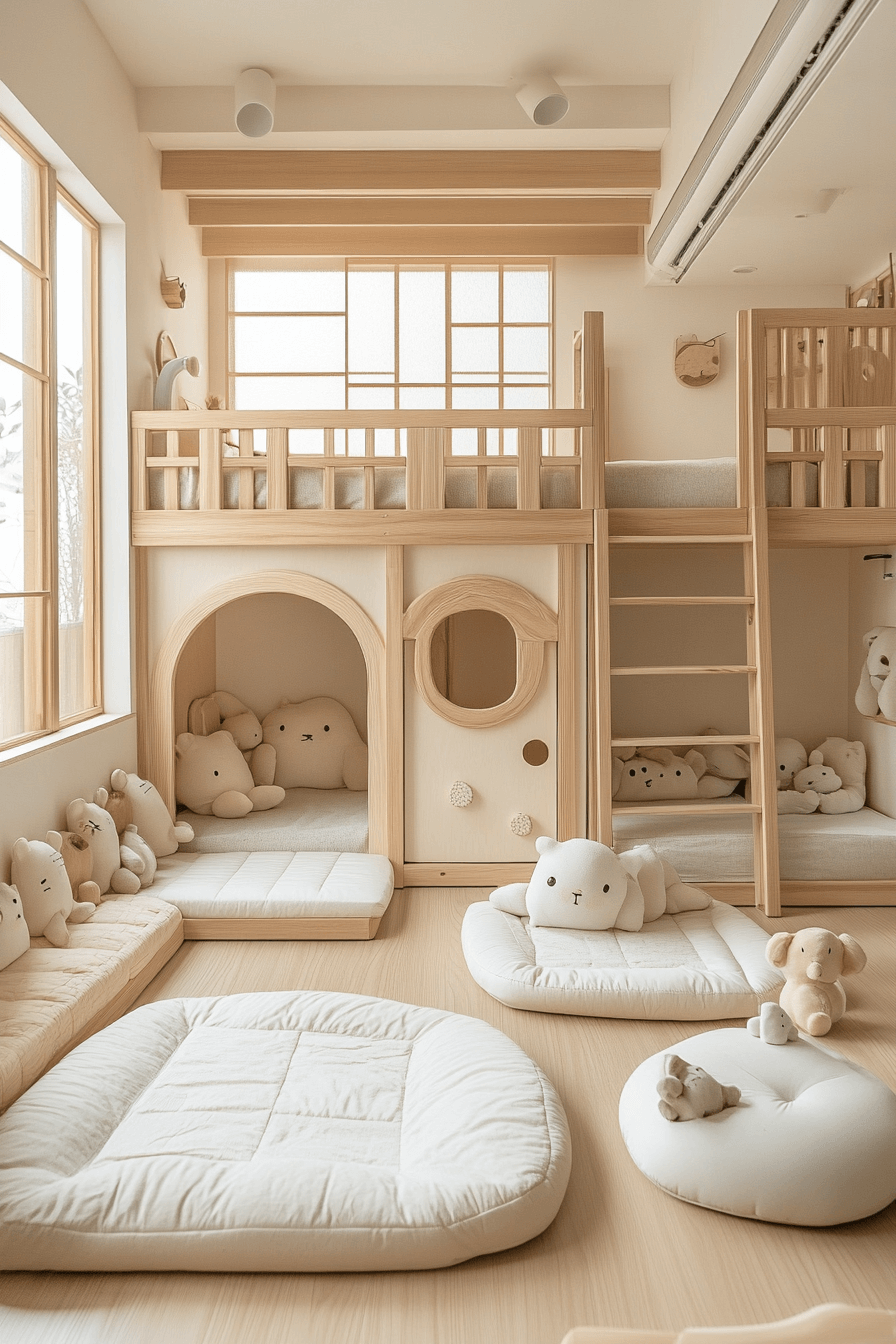 japandi kids room