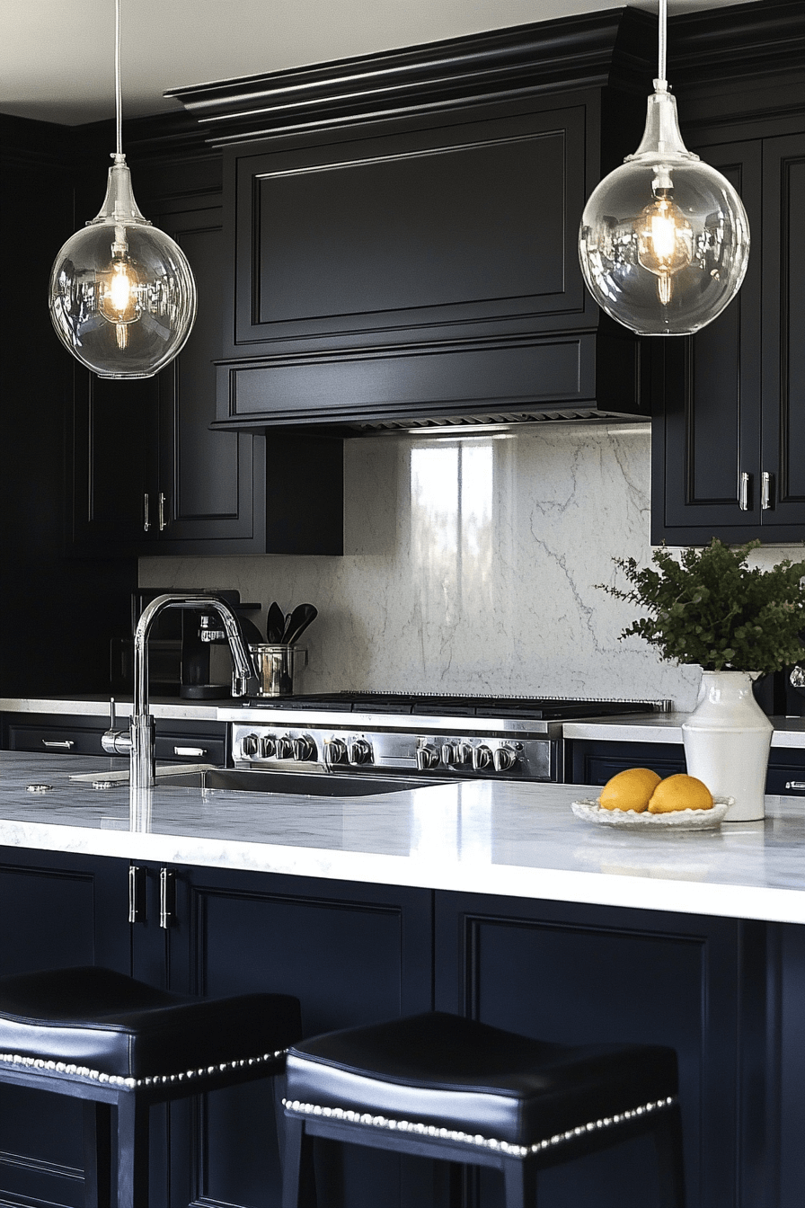 charcoal kitchen cabinets