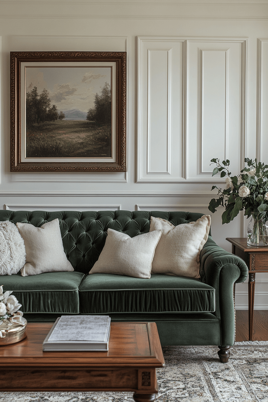 cozy vintage living room