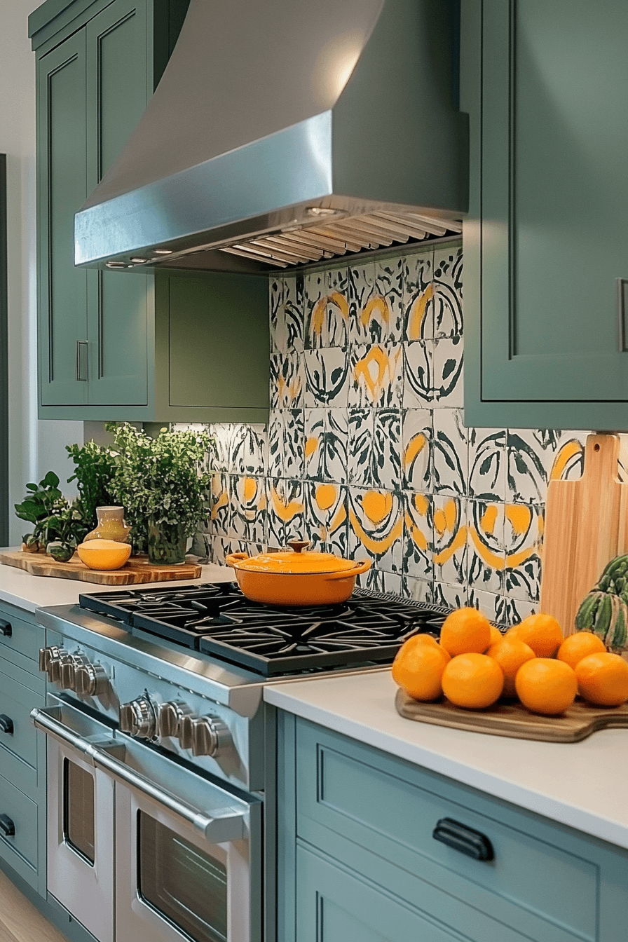 clary sage kitchen cabinets