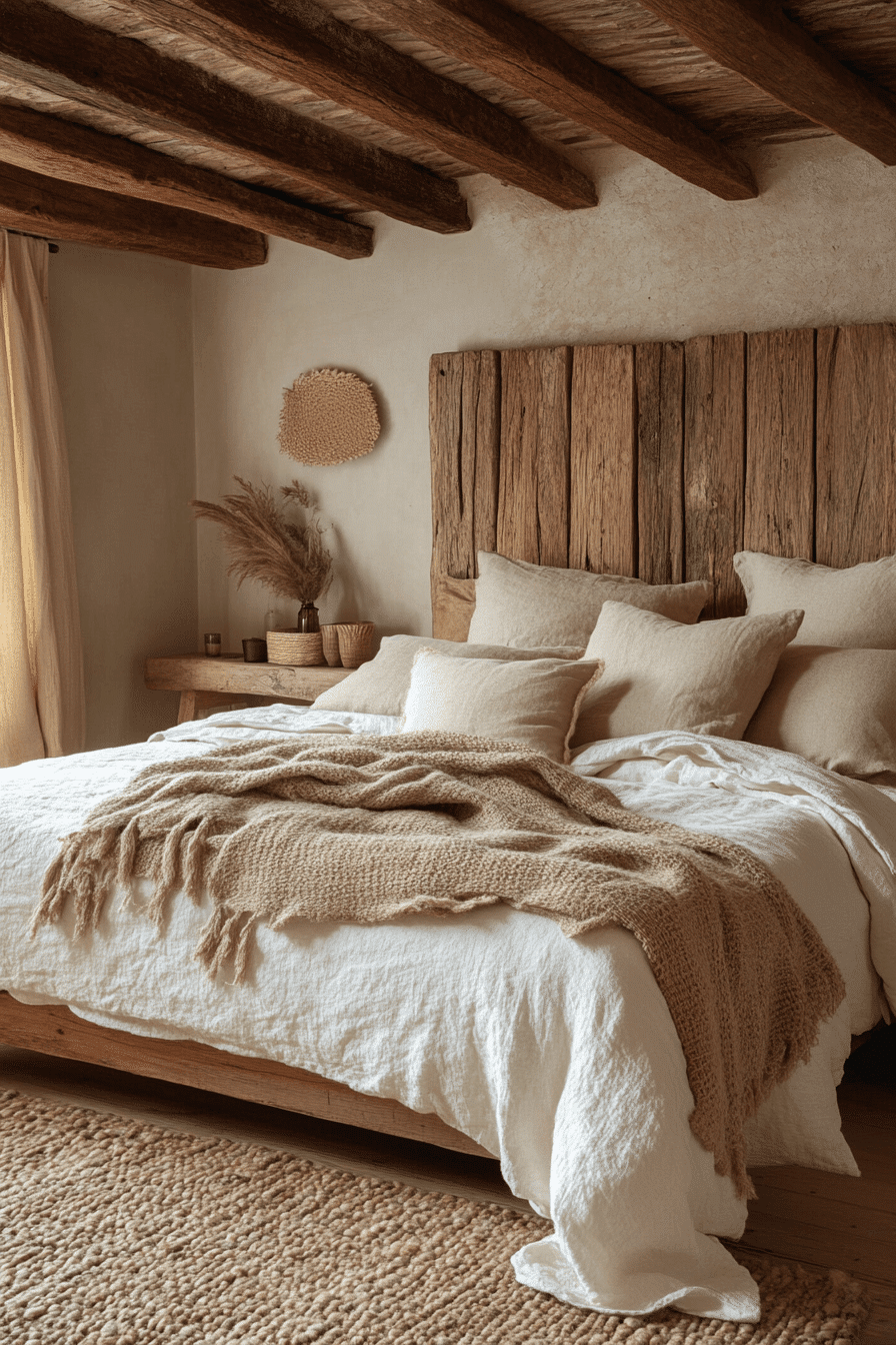 cozy earthy bedroom