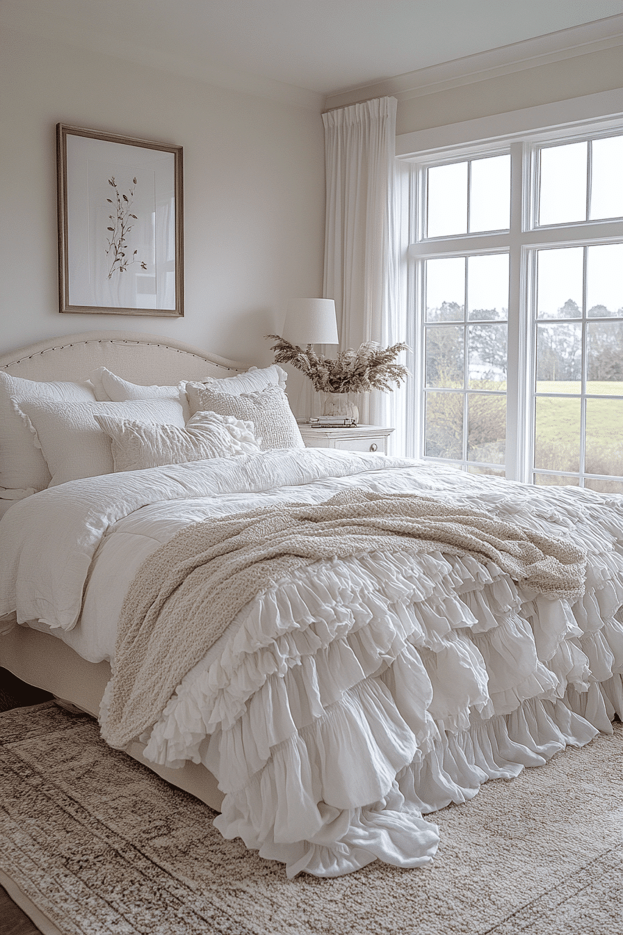 vintage farmhouse bedroom