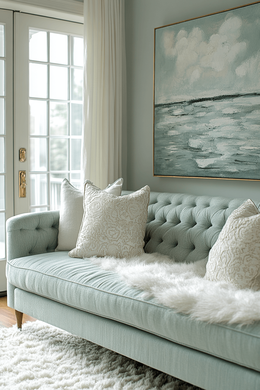 green couch living room ideas