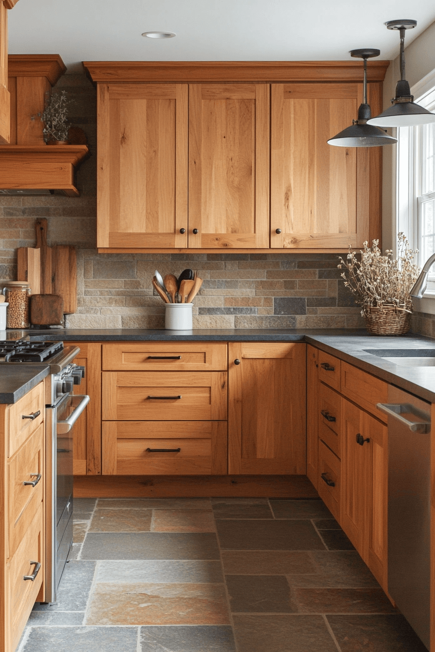 terracotta kitchen cabinets