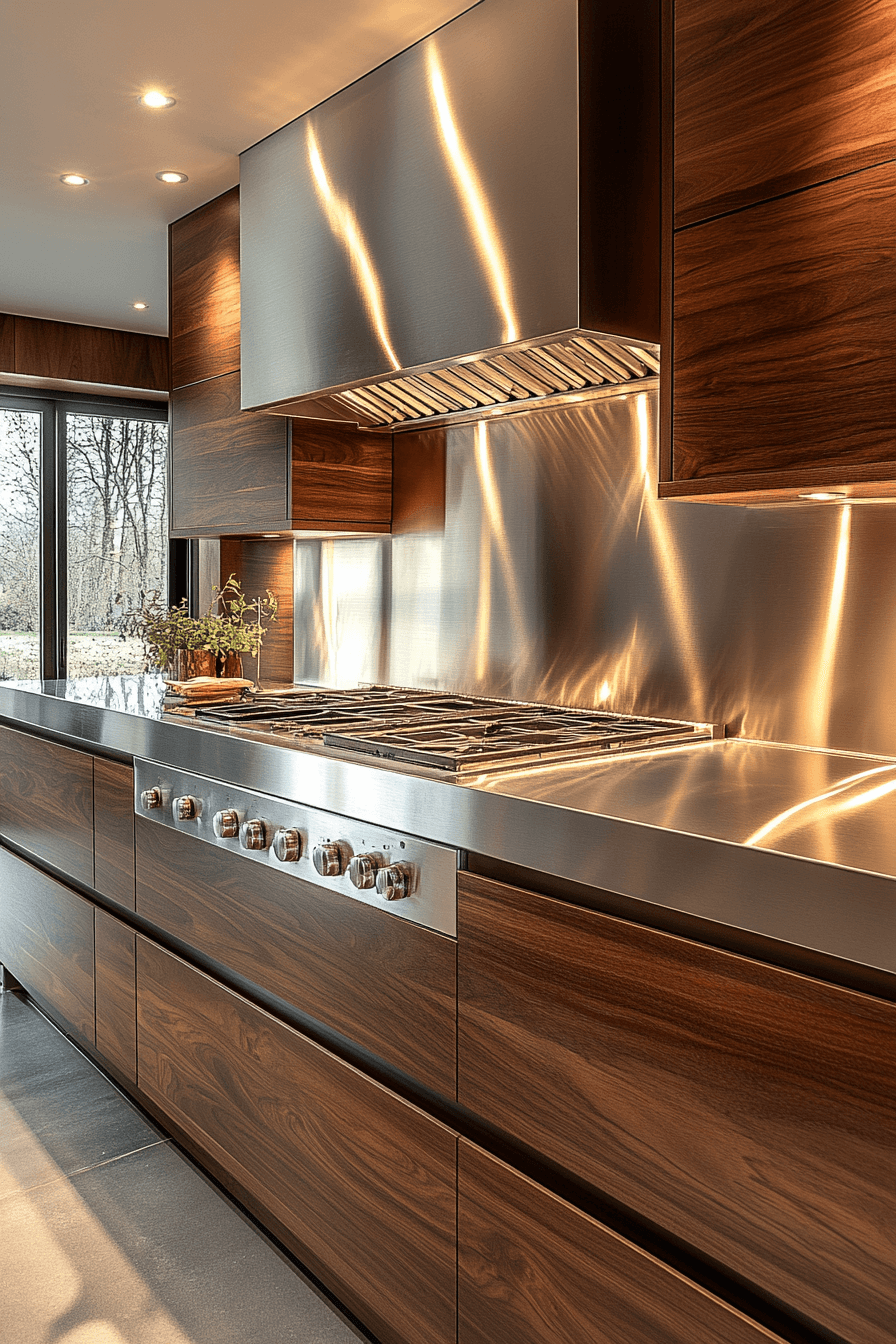 stainless steel kitchen countertops
