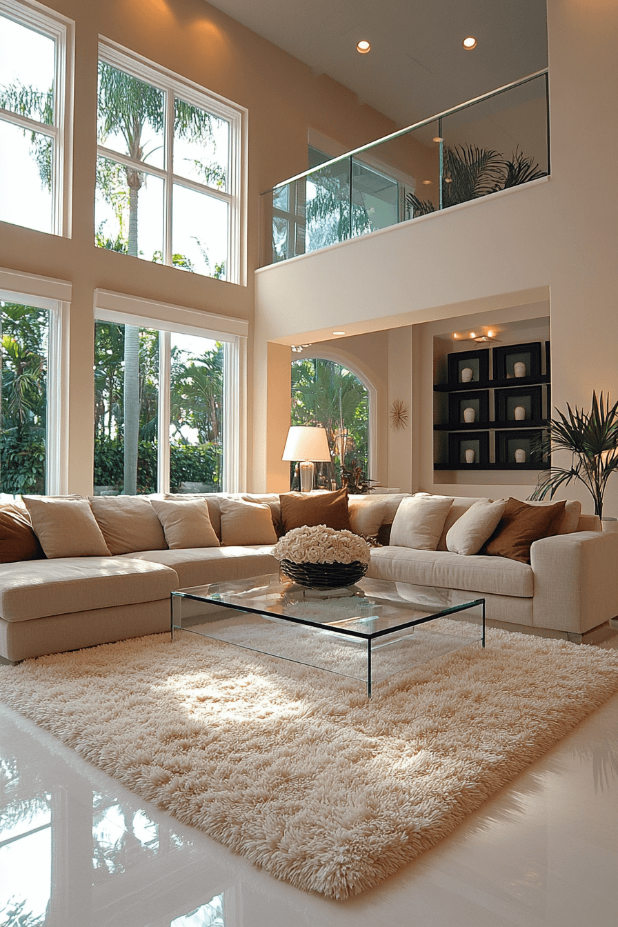 beige couch living room