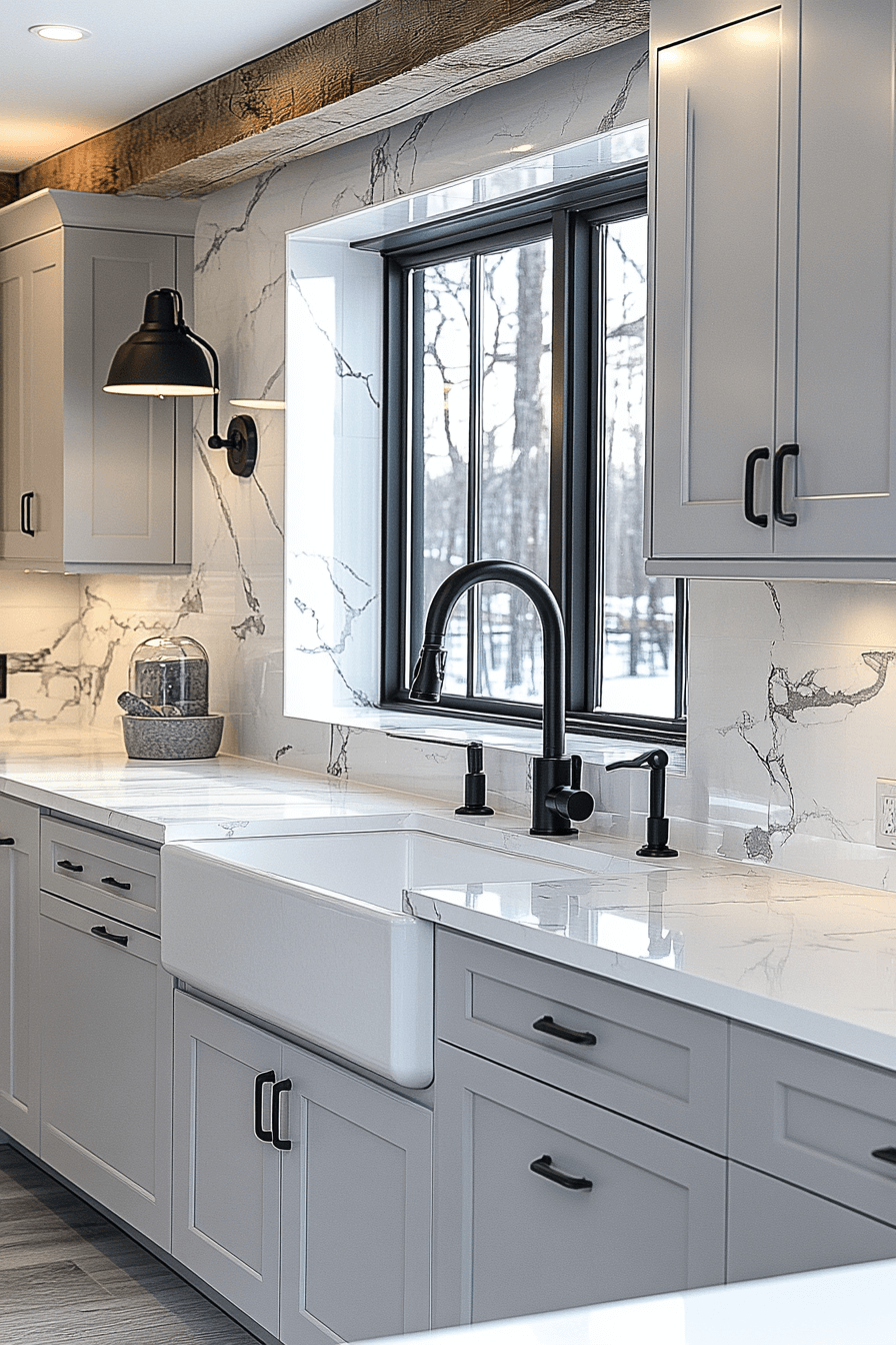 farmhouse backsplash