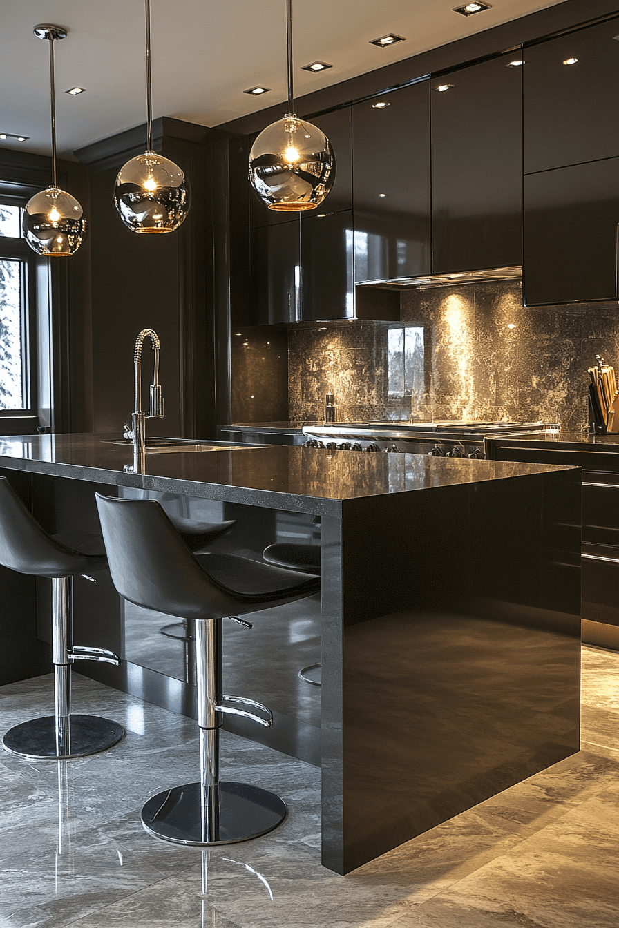 dark taupe kitchen cabinets
