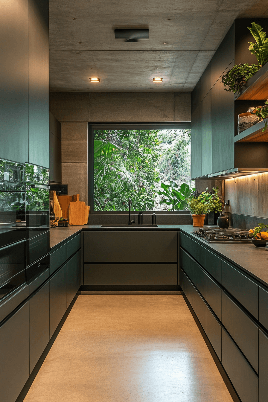 olive green kitchen cabinets