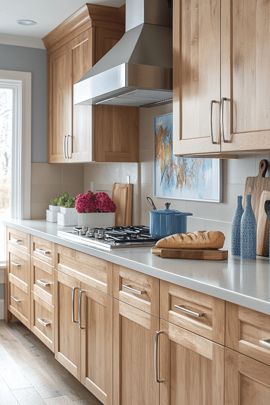 natural maple kitchen cabinets