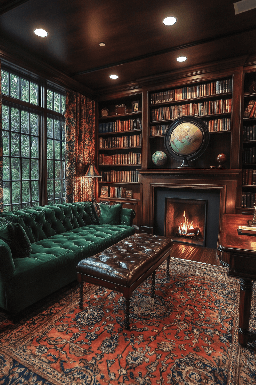 green couch living room ideas