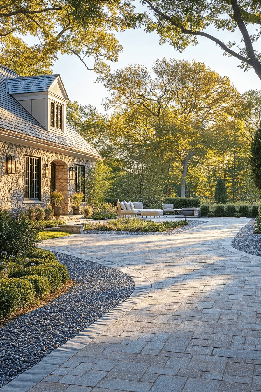driveway entry landscaping