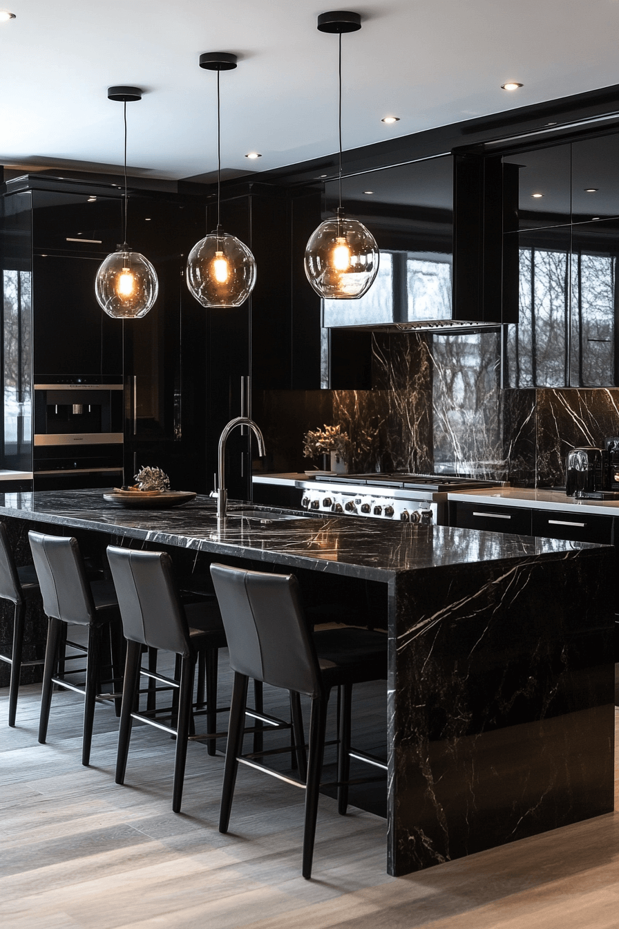 high gloss kitchen cabinets