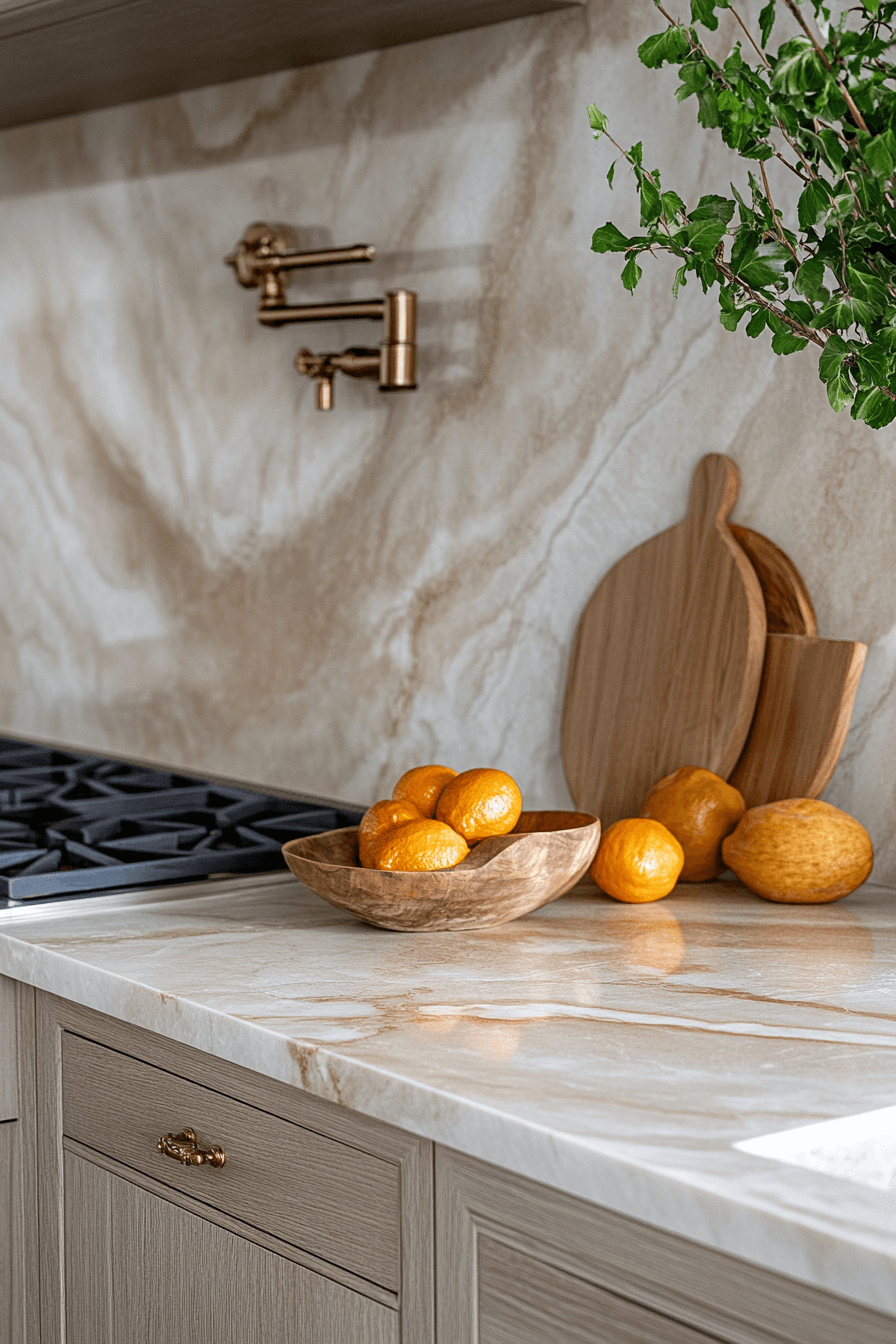 marble backsplash