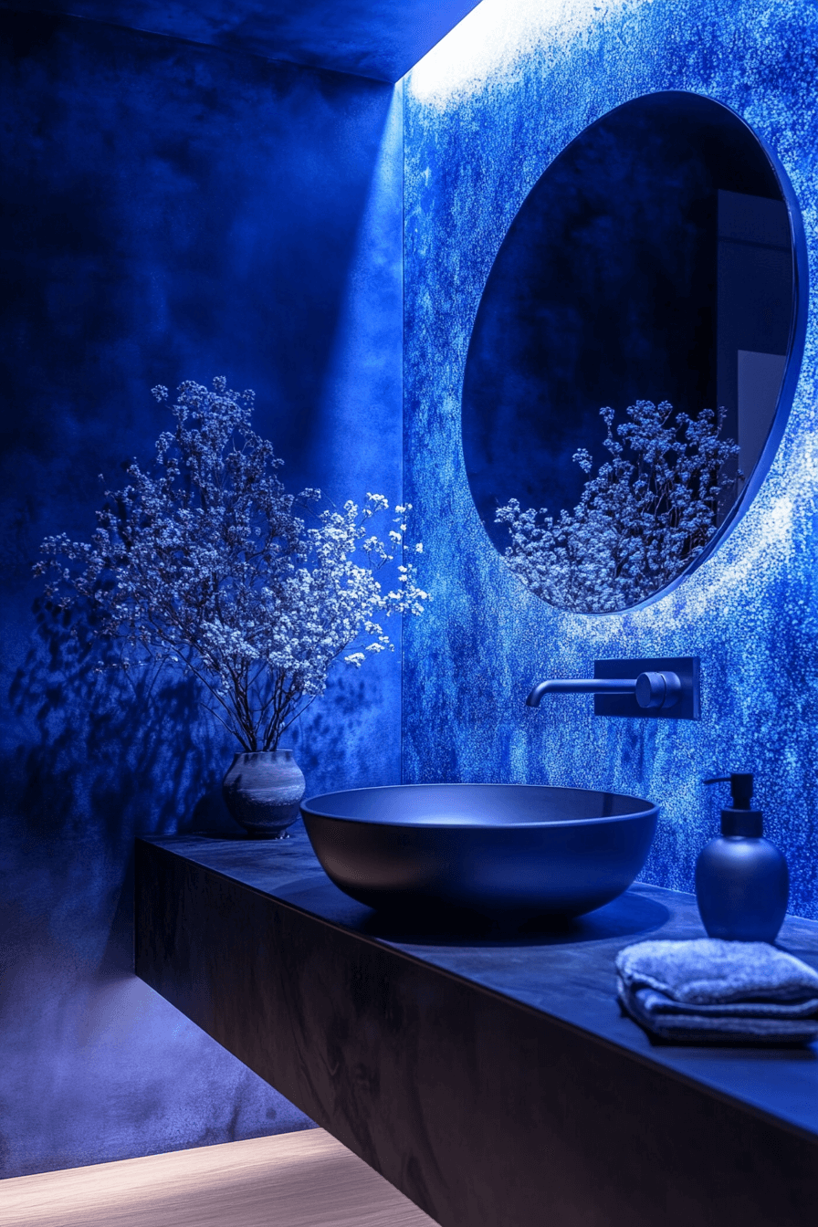 moody powder room