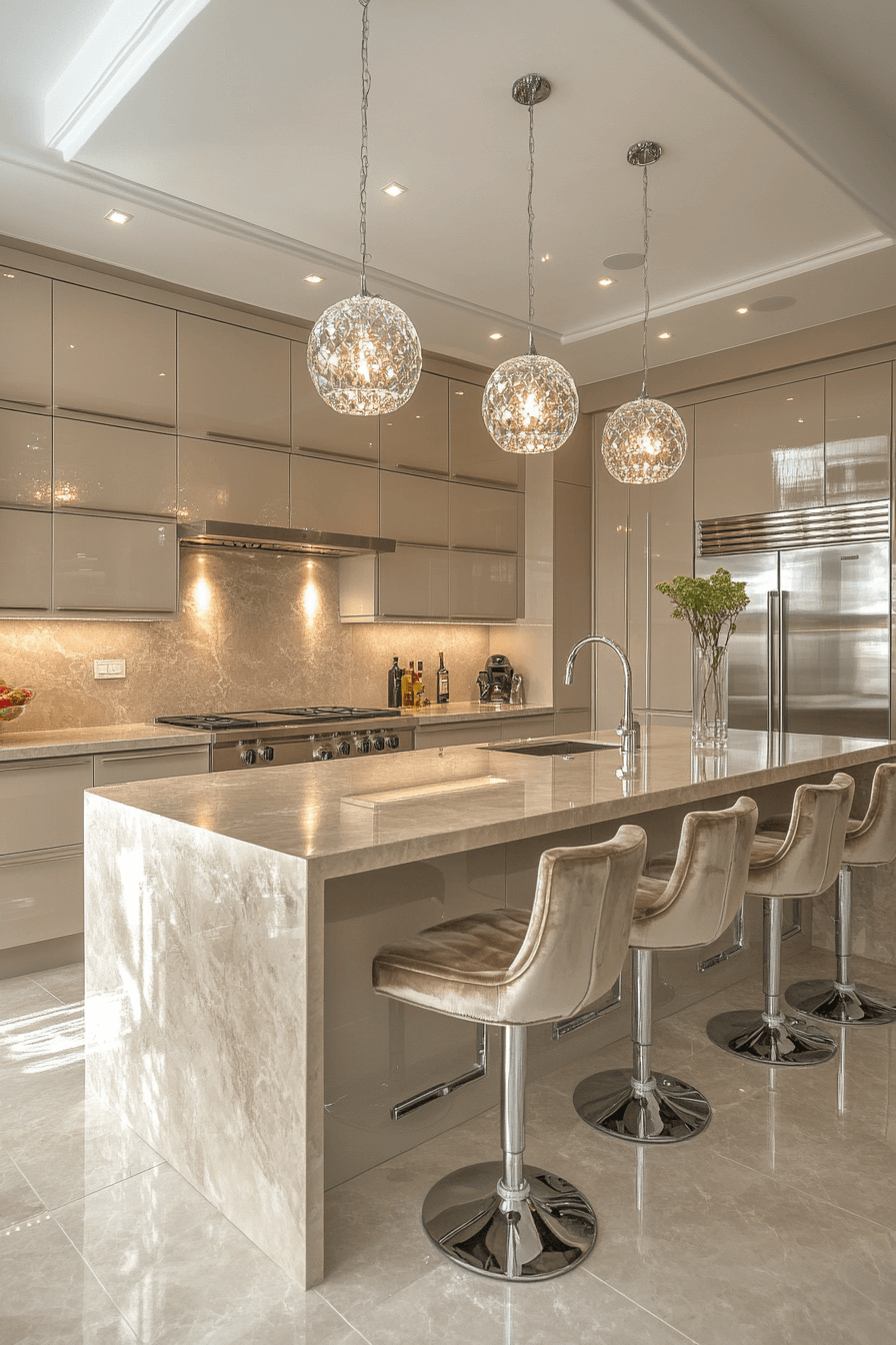 high gloss kitchen cabinets