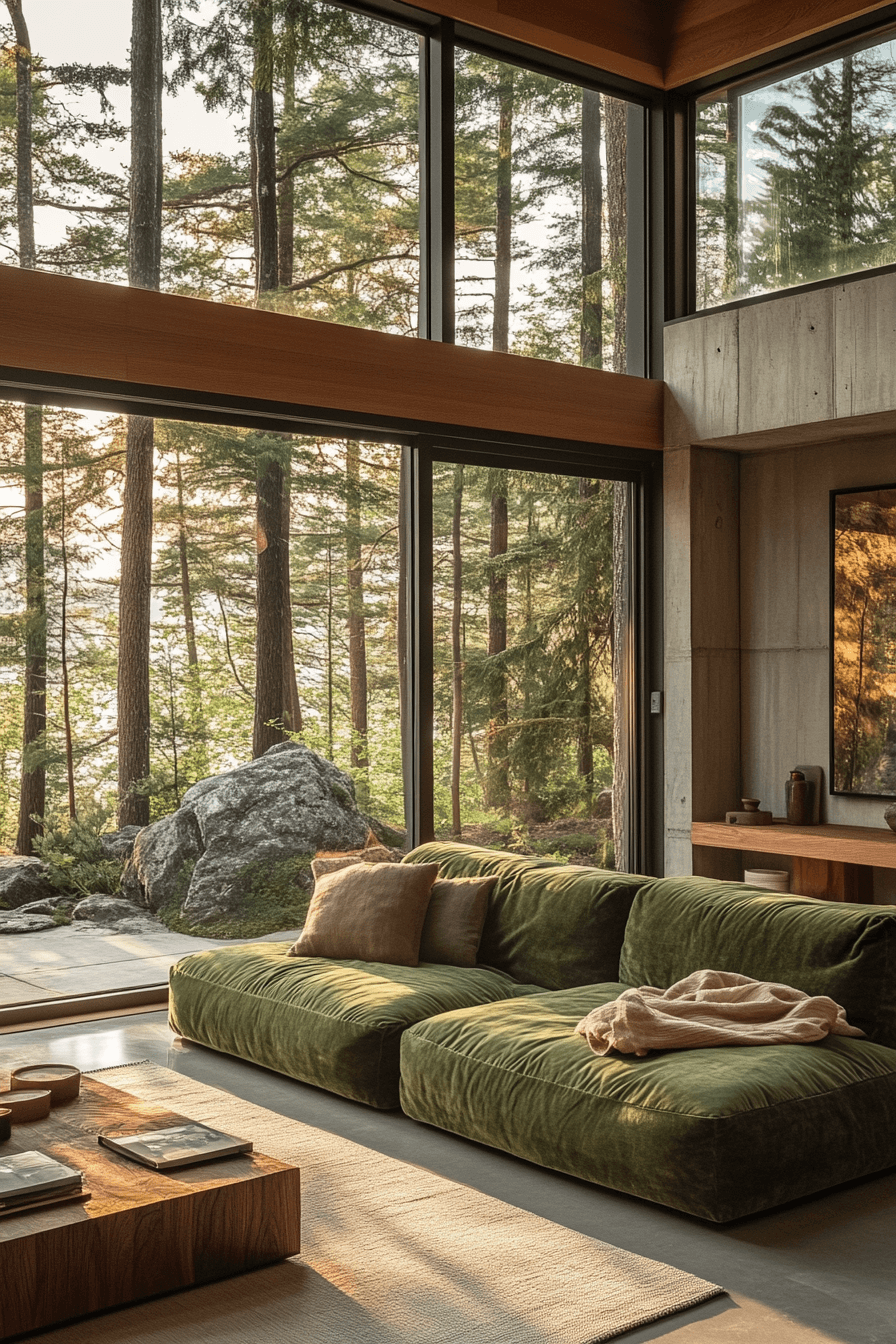 green couch living room ideas