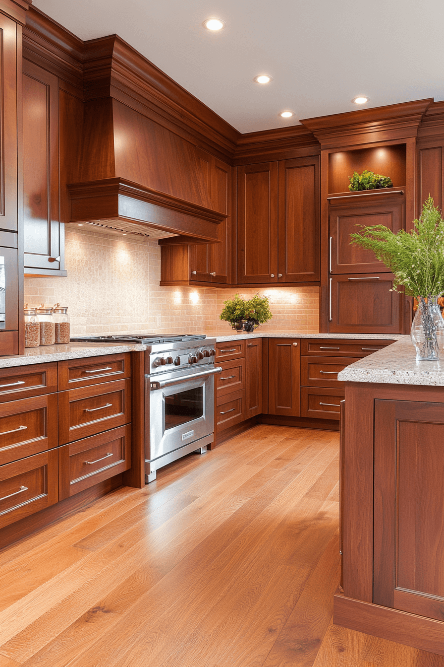 cherry wood kitchen cabinets