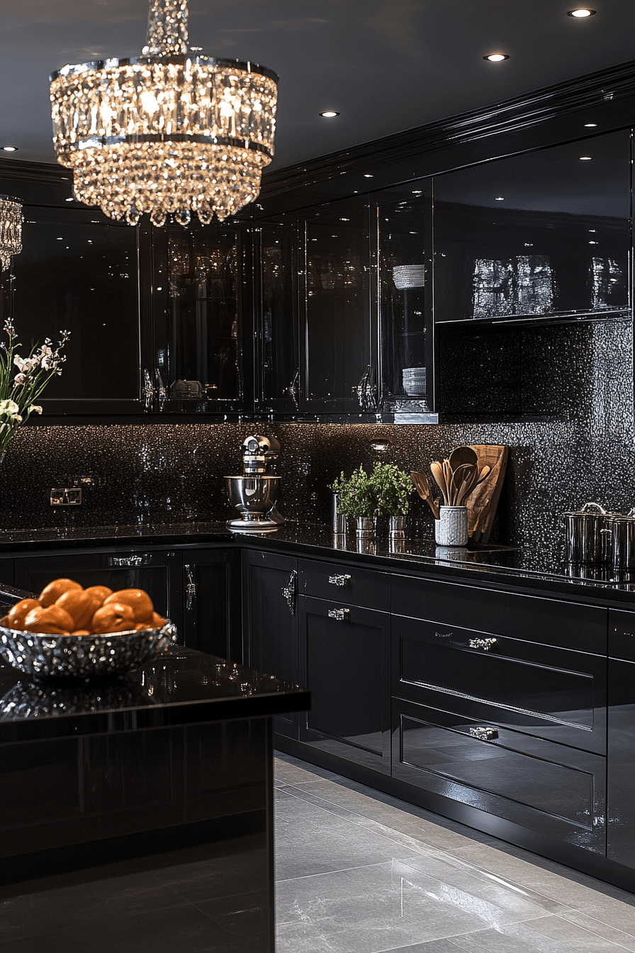 charcoal kitchen cabinets