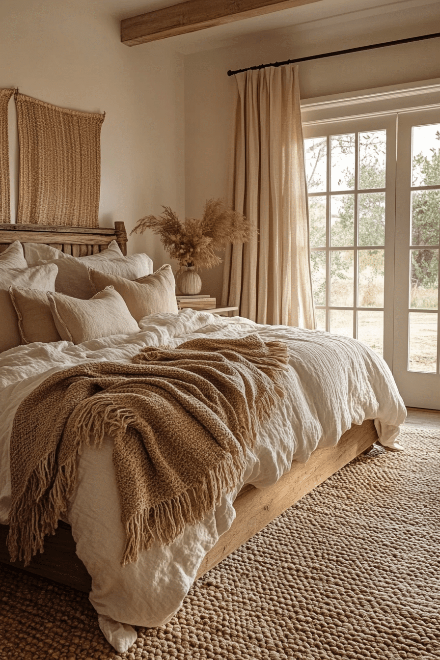 cozy earthy bedroom