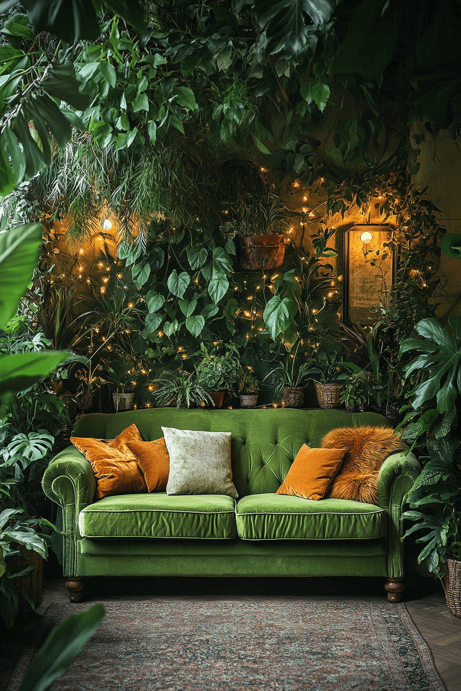 olive green couch living room ideas