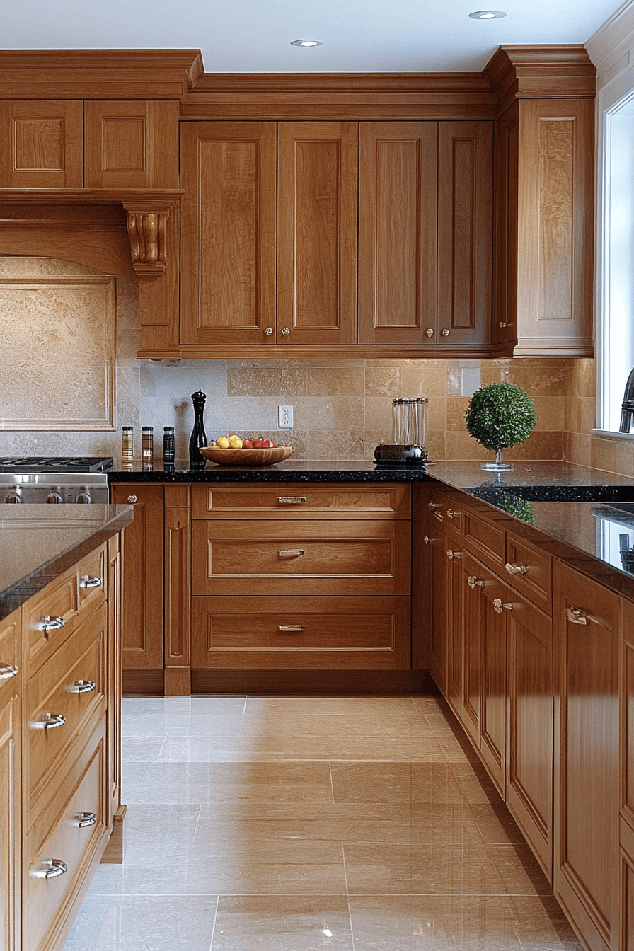 Light Brown Kitchen Cabinets