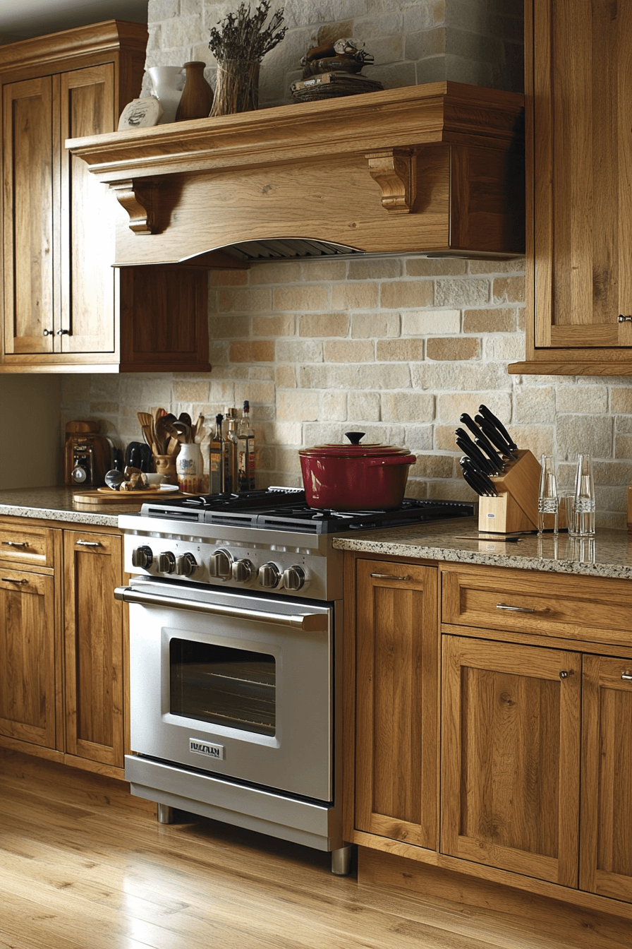 red oak kitchen cabinets