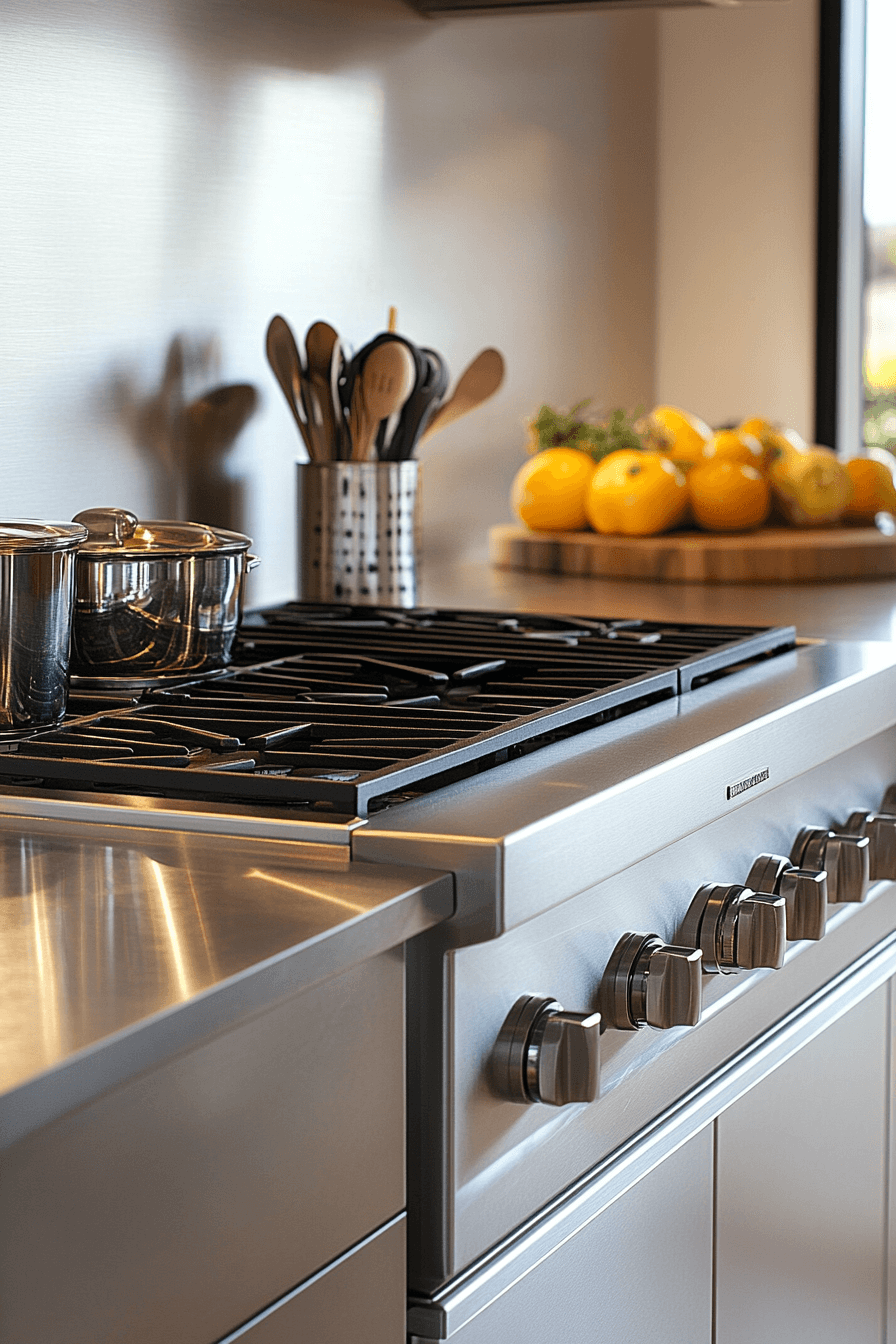 stainless steel kitchen countertops