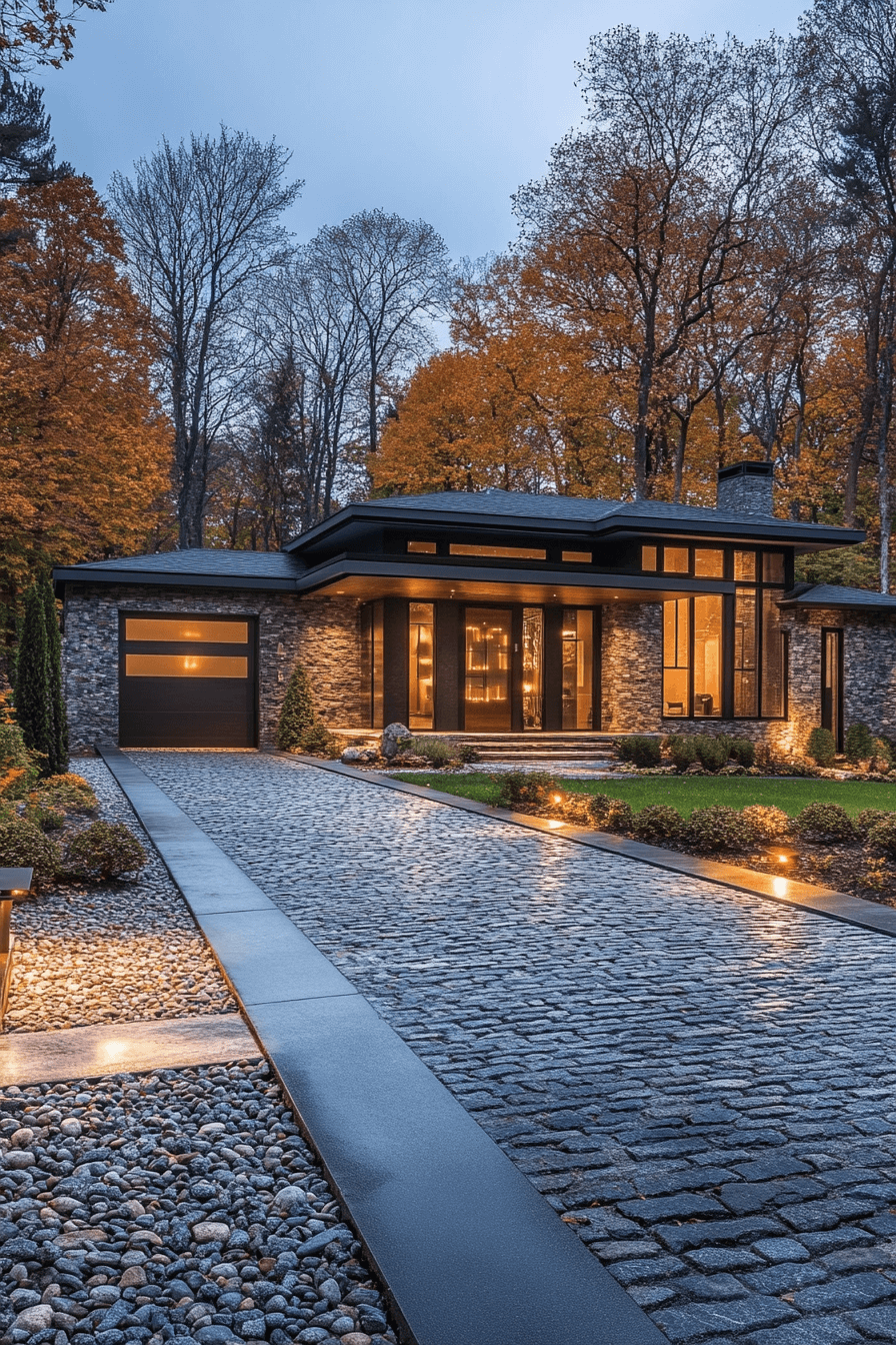 driveway entry landscaping