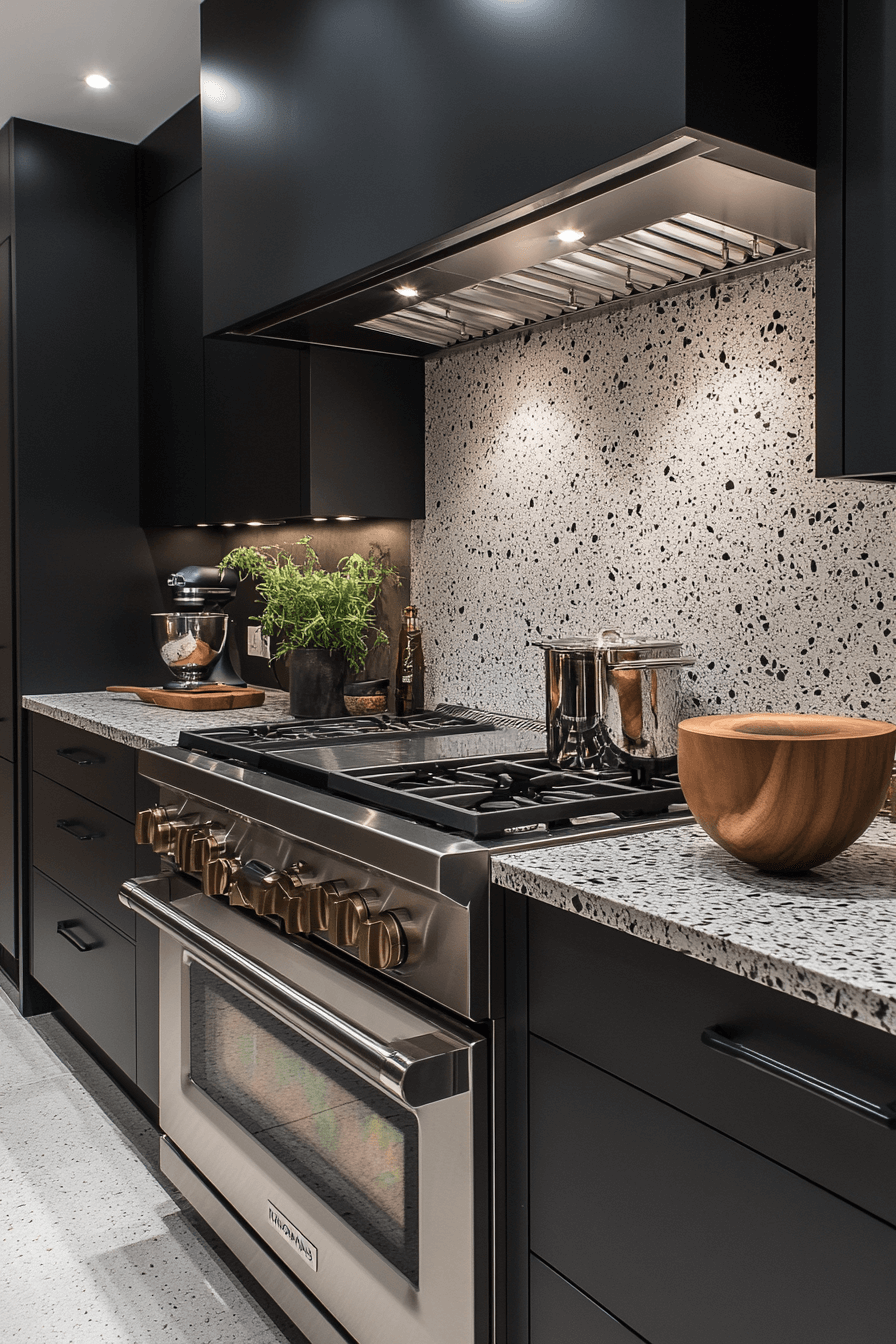 stone backsplash kitchen