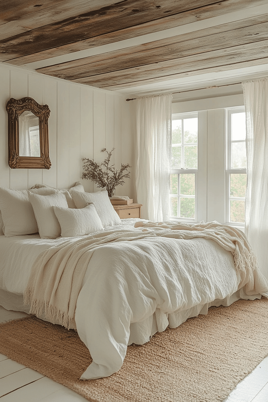 vintage farmhouse bedroom