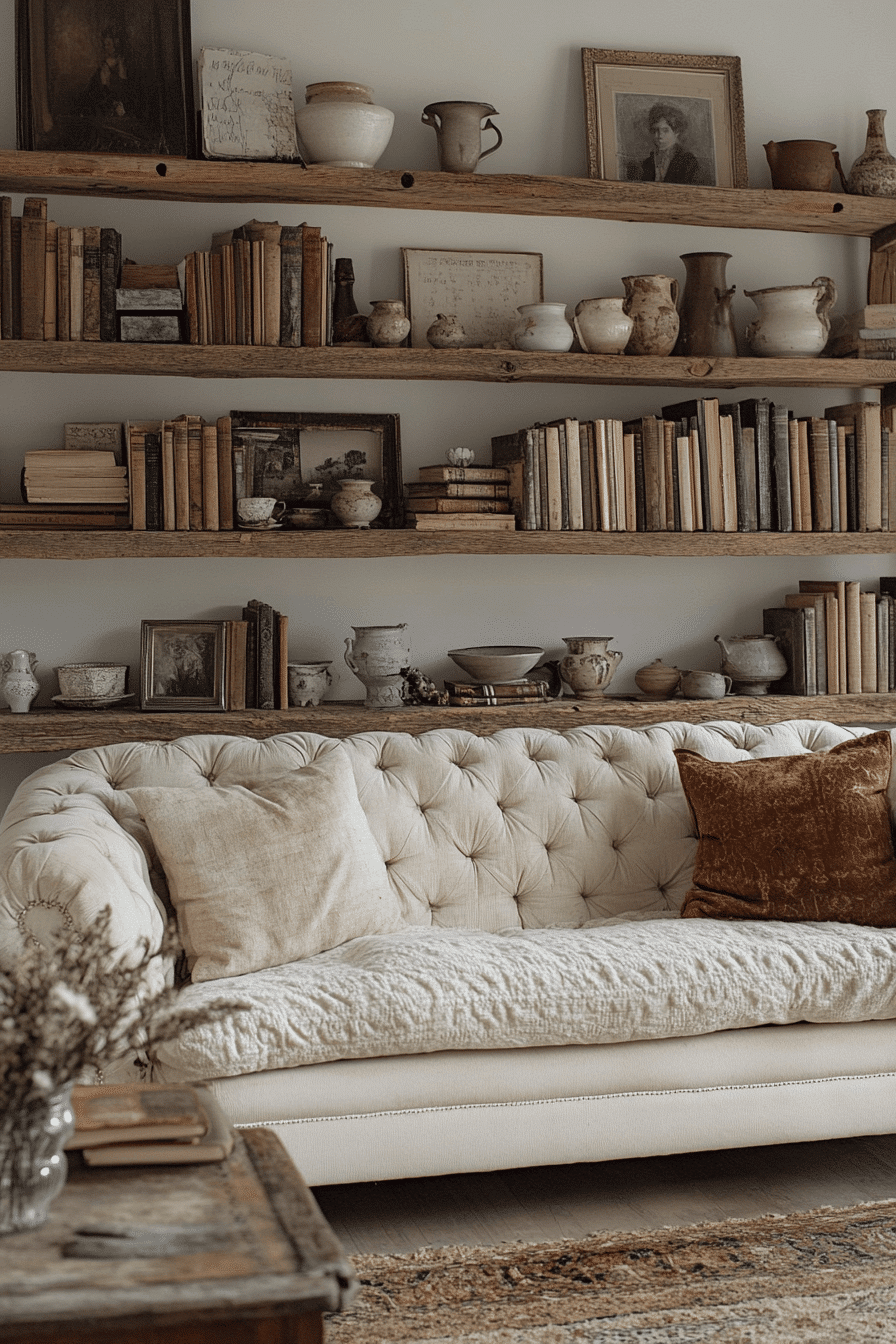 cozy vintage living room