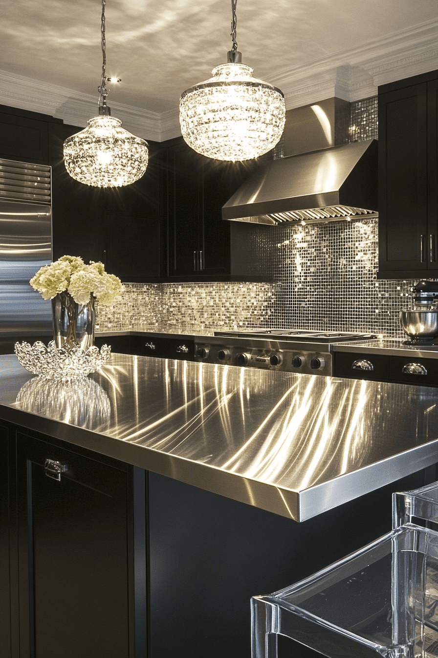 stainless steel kitchen countertops