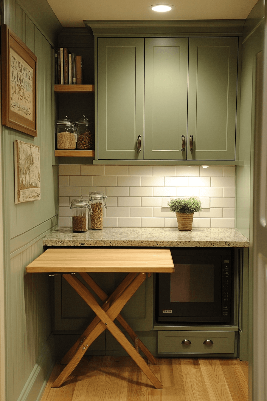 clary sage kitchen cabinets