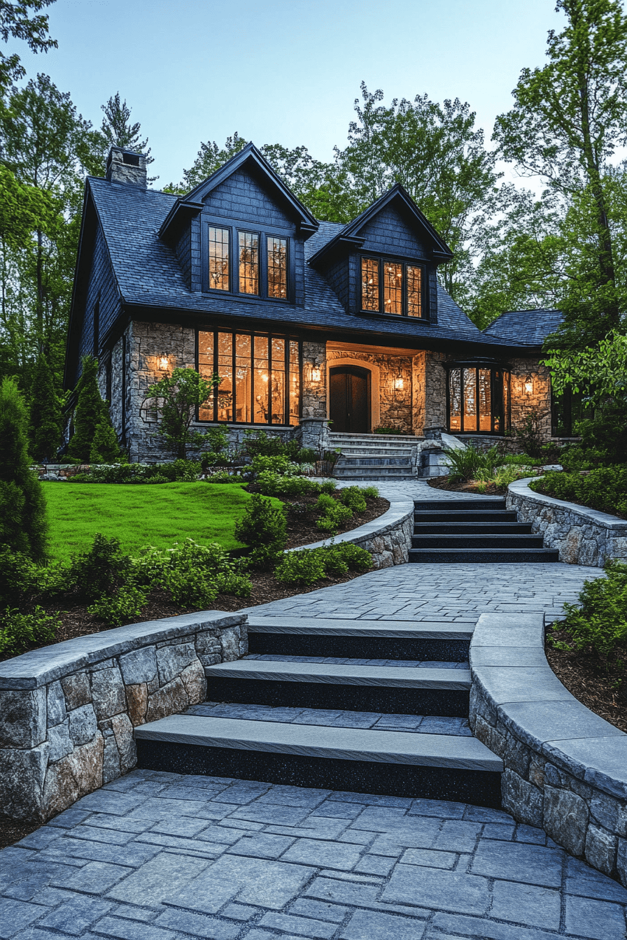 driveway entry landscaping