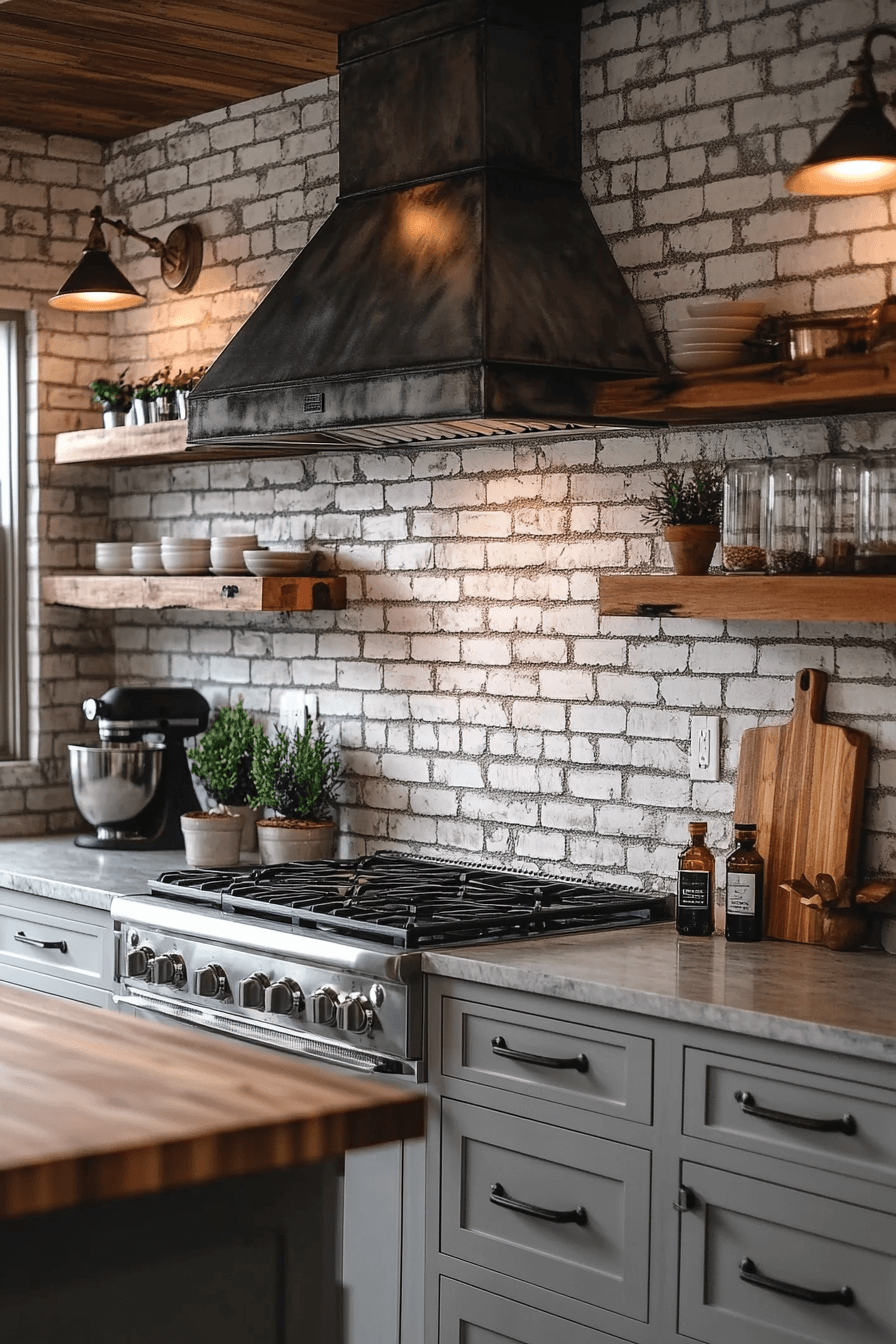 farmhouse backsplash