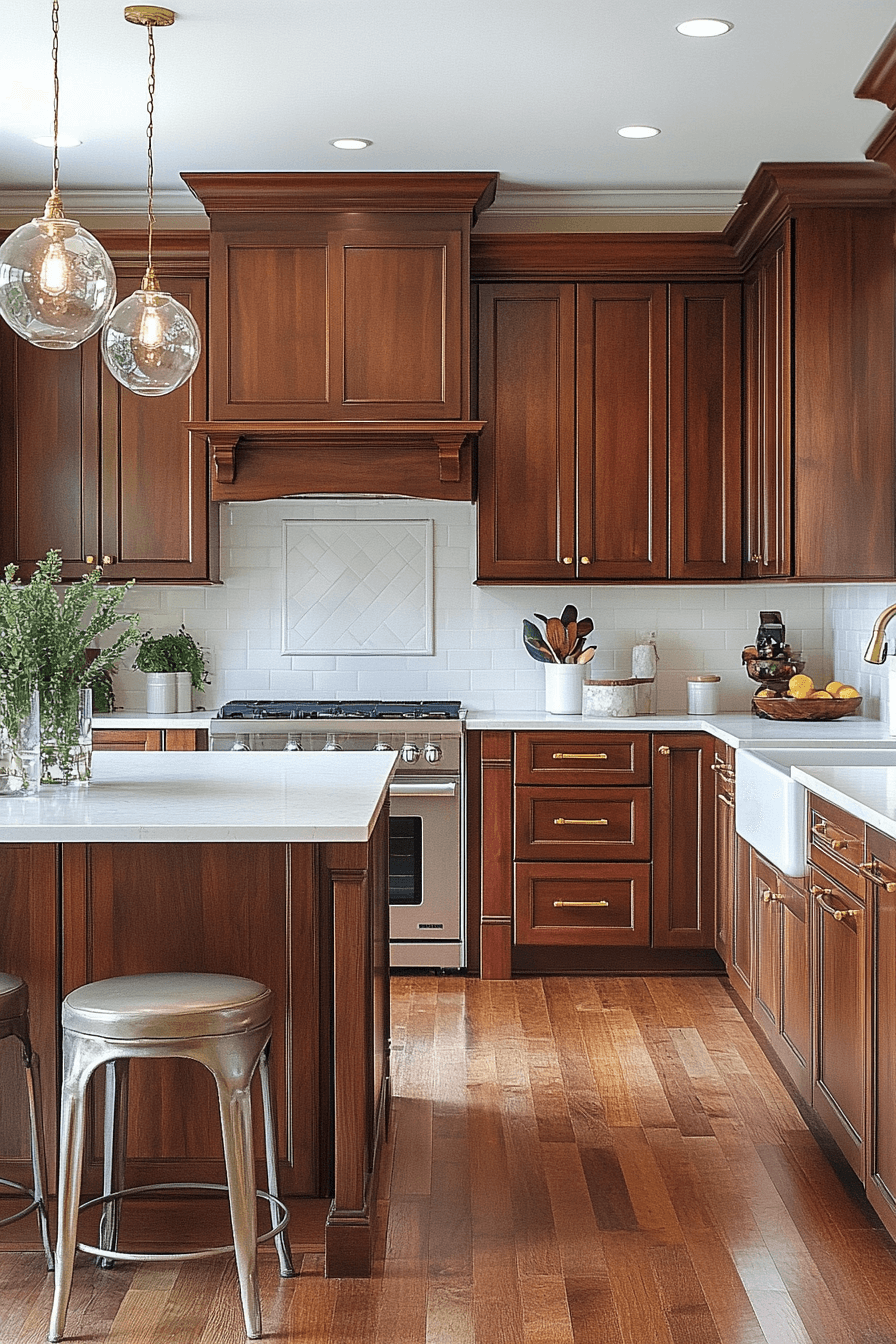 cherry wood kitchen cabinets