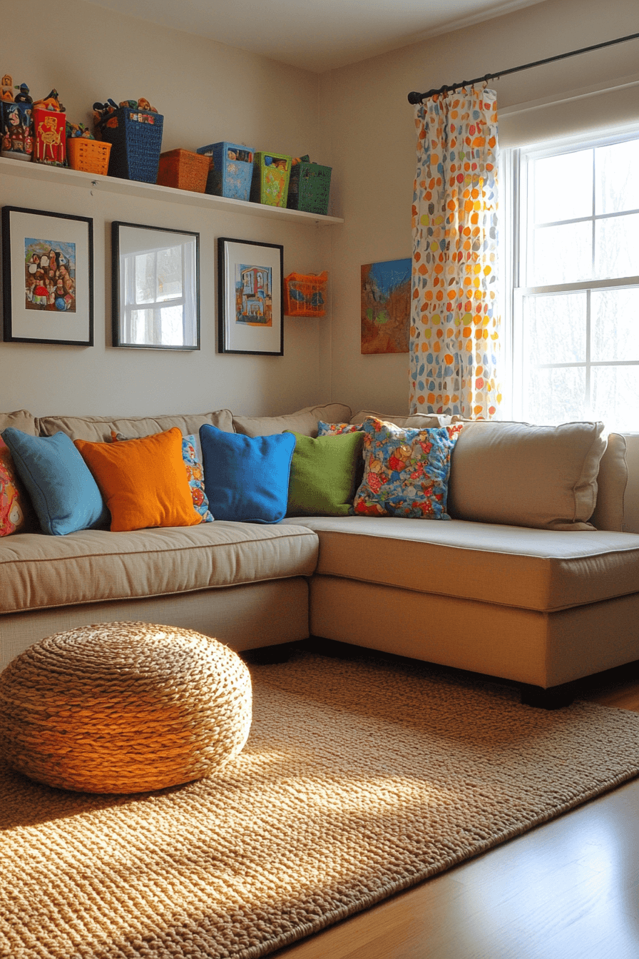beige couch living room