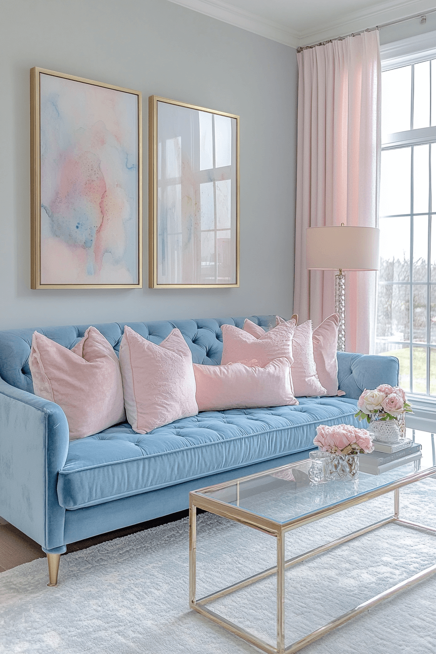 teal couch living room