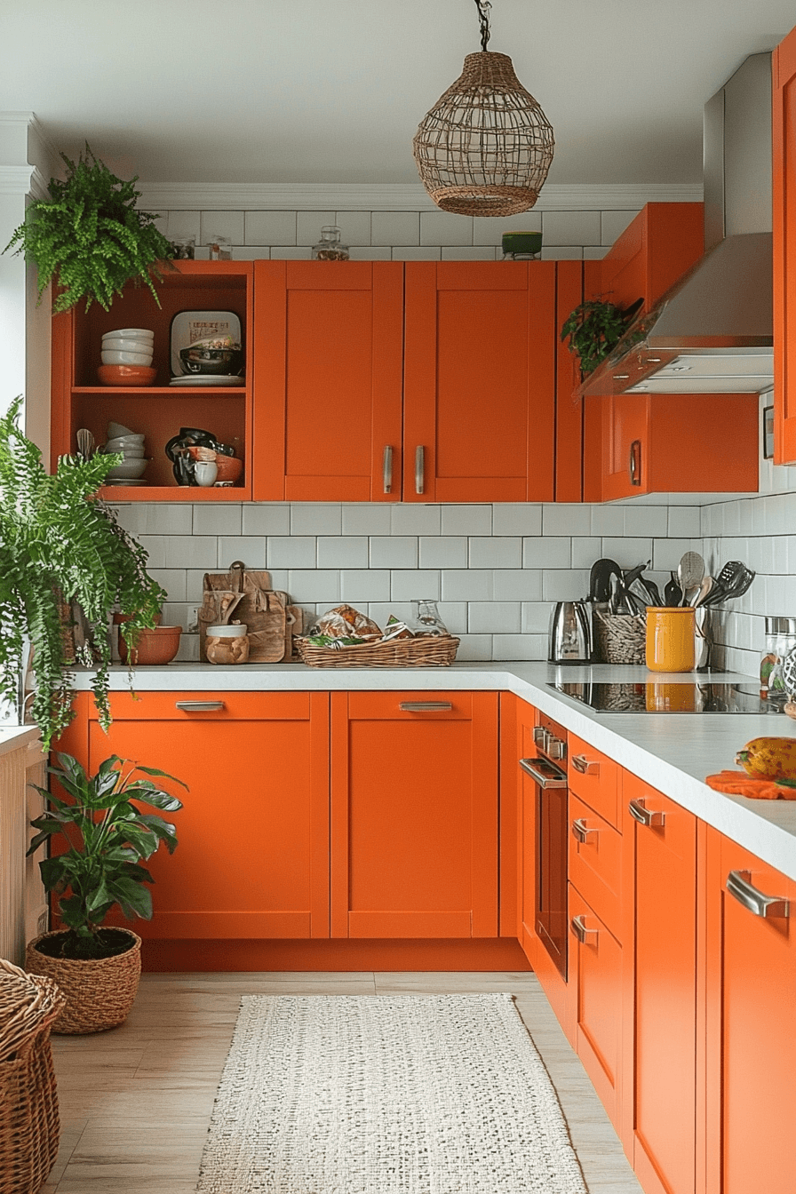 terracotta kitchen cabinets